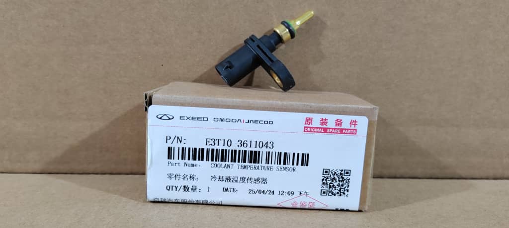 e3t10-3611043 قیمت خرید سنسور دمای آب موتور تیگو 8 - آریزو 6 - آریزو 5 - X22 - کد فنی e3t10-3611043